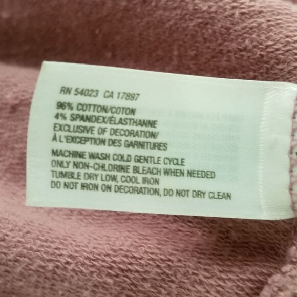GapBody Fit Mauve Hoodie Size Medium 5 0312 - Picture 6 of 8